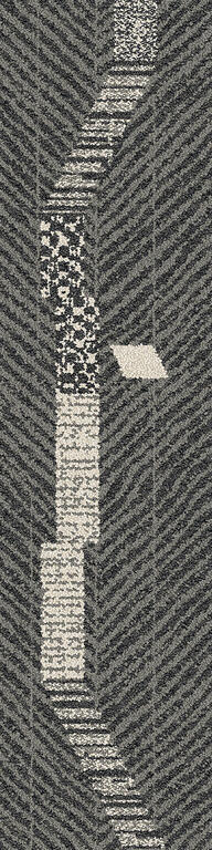 Interface Accent Hours / Bouclée / 25 cm x 100 cm / Noir, Gris