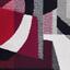 Interface Past Forward / Bouclée / 50 cm x 50 cm / Noir, Rouge, Gris / 2
