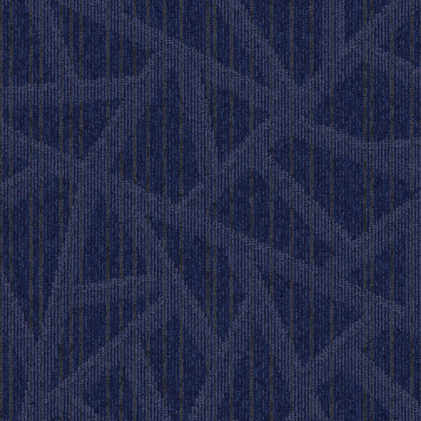 Interface The Orient - Dynamic / Bouclée / 50 cm x 50 cm / Bleu