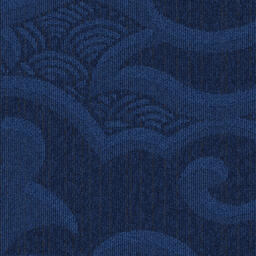 Interface The Orient - Kabuki / Bouclée / 50 cm x 50 cm / Bleu
