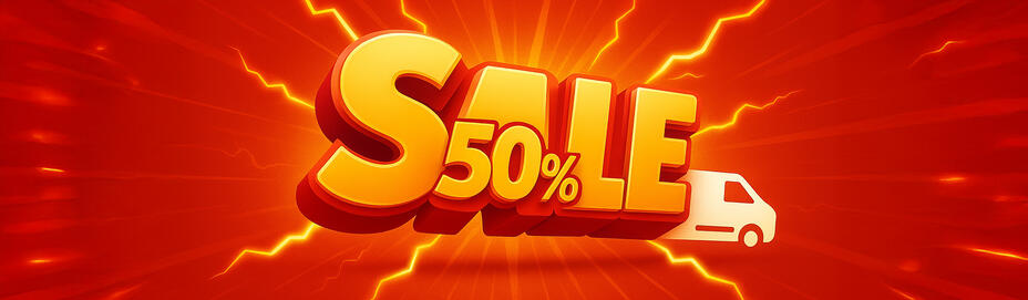 Promotion 50 pourcent reduction frais de livraison