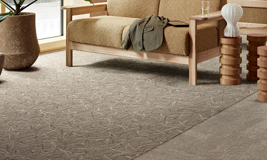 Dalles de moquette brunes / Dalles de moquette brunes